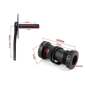 Amazon | カーボンファイバーロードバイククランクセット軽量