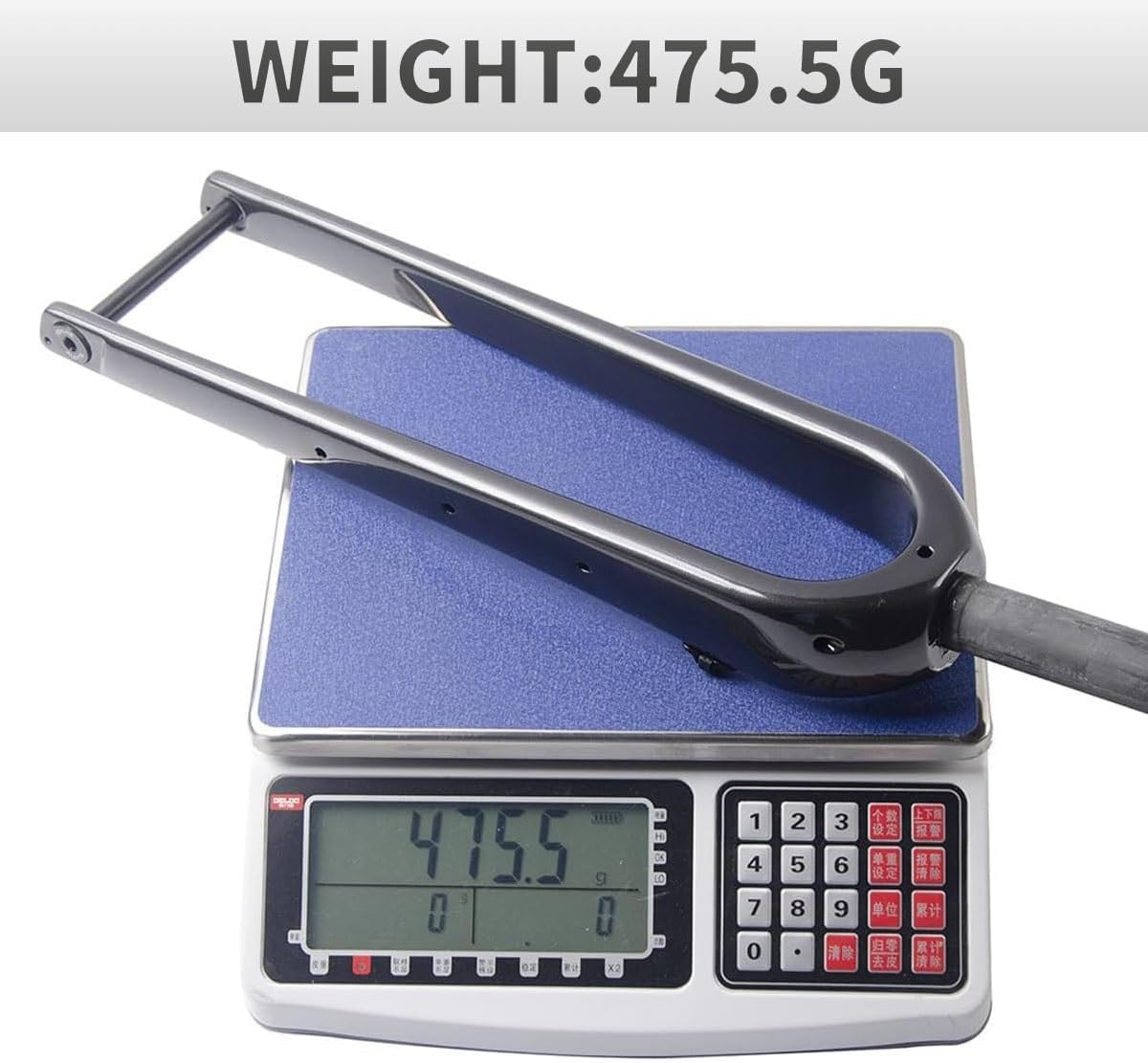 Gravel Bike Rigid Fork 700C 28.6mm 1-1/8" Threadless Straight/Tapered Tube Hard Fork Full Carbon Fiber Road Bikes Fork Disc Brake Bike Front Fork Thru Axle 12X100mm