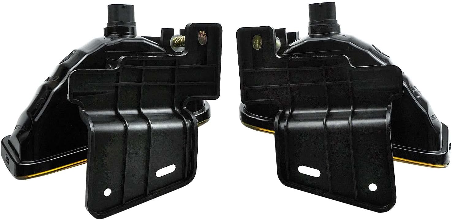 Fog Lights Bumper Fog Lamp Assemblies Replace for 10368476 10368477 Fit for 99-02 Chevro-let Silverado 1500 2500 3500 00-06 Suburban 00-06 Tahoe Exclusion Z71 12V 27W Halogen Bulbs 1 Pair Amber Lens