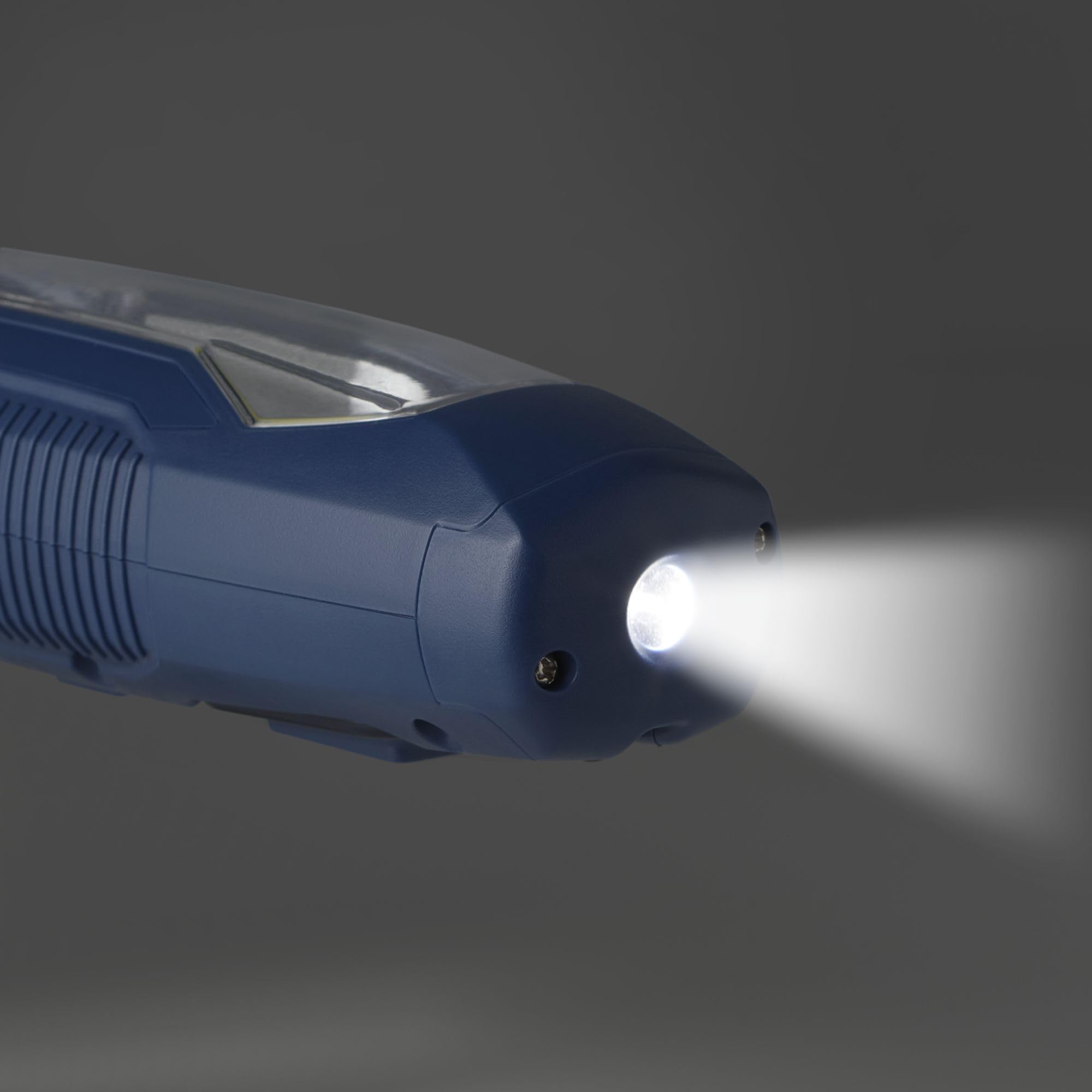 cartrend Lampa warsztatowa LED, wysoka jasność, 600 lumenów, światło powierzchniowe, akumulator 2600 mAh, trzy tryby oświetlenia, hak obrotowy 360°, wytrzymała obudowa ABS