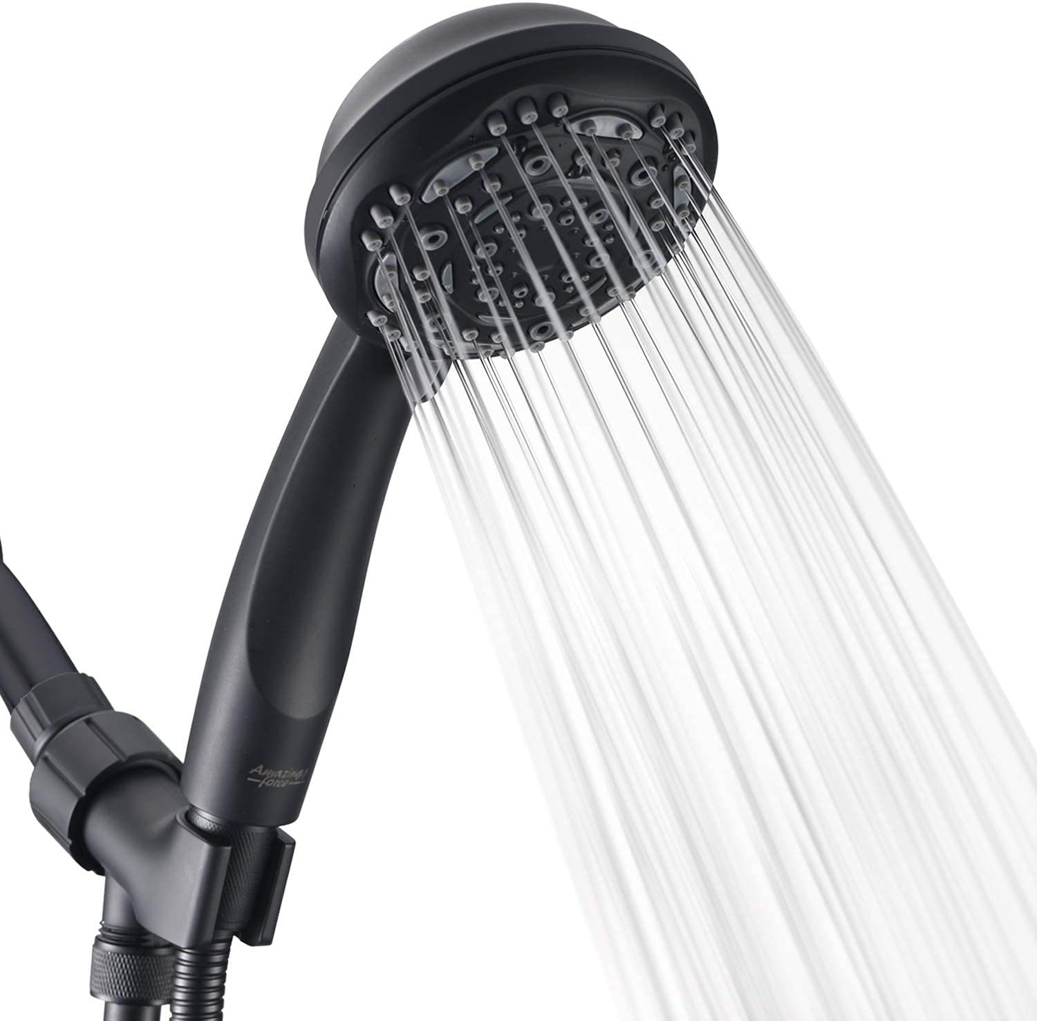 Amazing Force Handheld Shower Head with 7 Spray Setting Massage Spa Showerhead with Adjustable