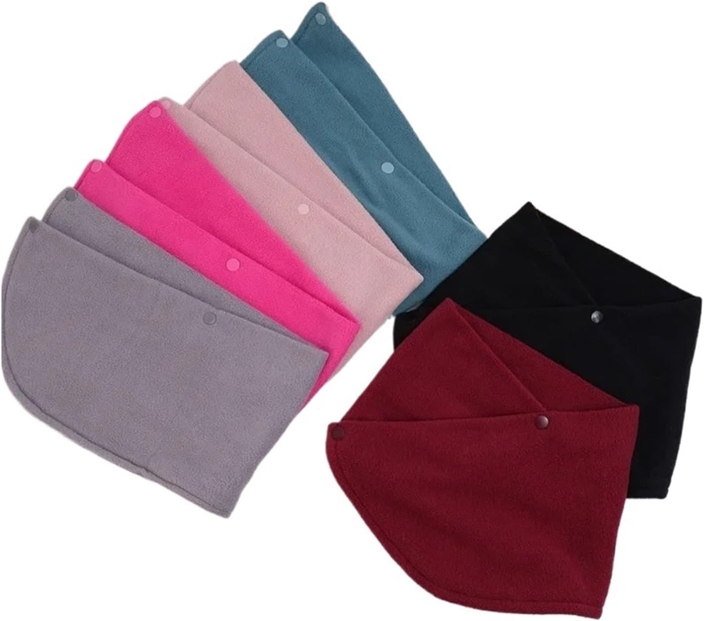 Winter Neck Gaiter 8 PCS Scarf Thermal Anti-Cold Polar Fleece Riding Windproof Warm