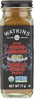 Watkins Gourmet Organic Spice Jar, Ground Cinnamon, Non-GMO, Kosher, 71 g