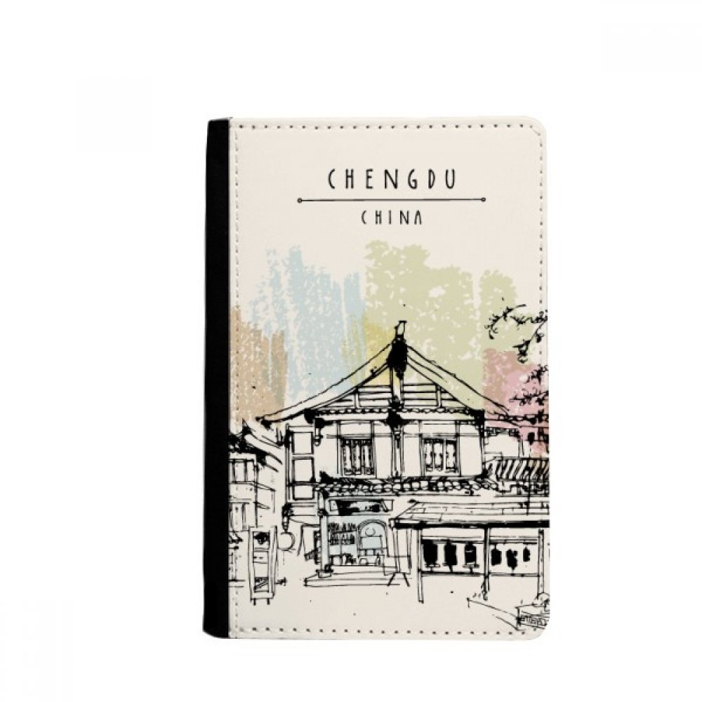 A Little Hub in Chengdu of China Passport Holder Notecase Burse Wallet Cover Card Purse
