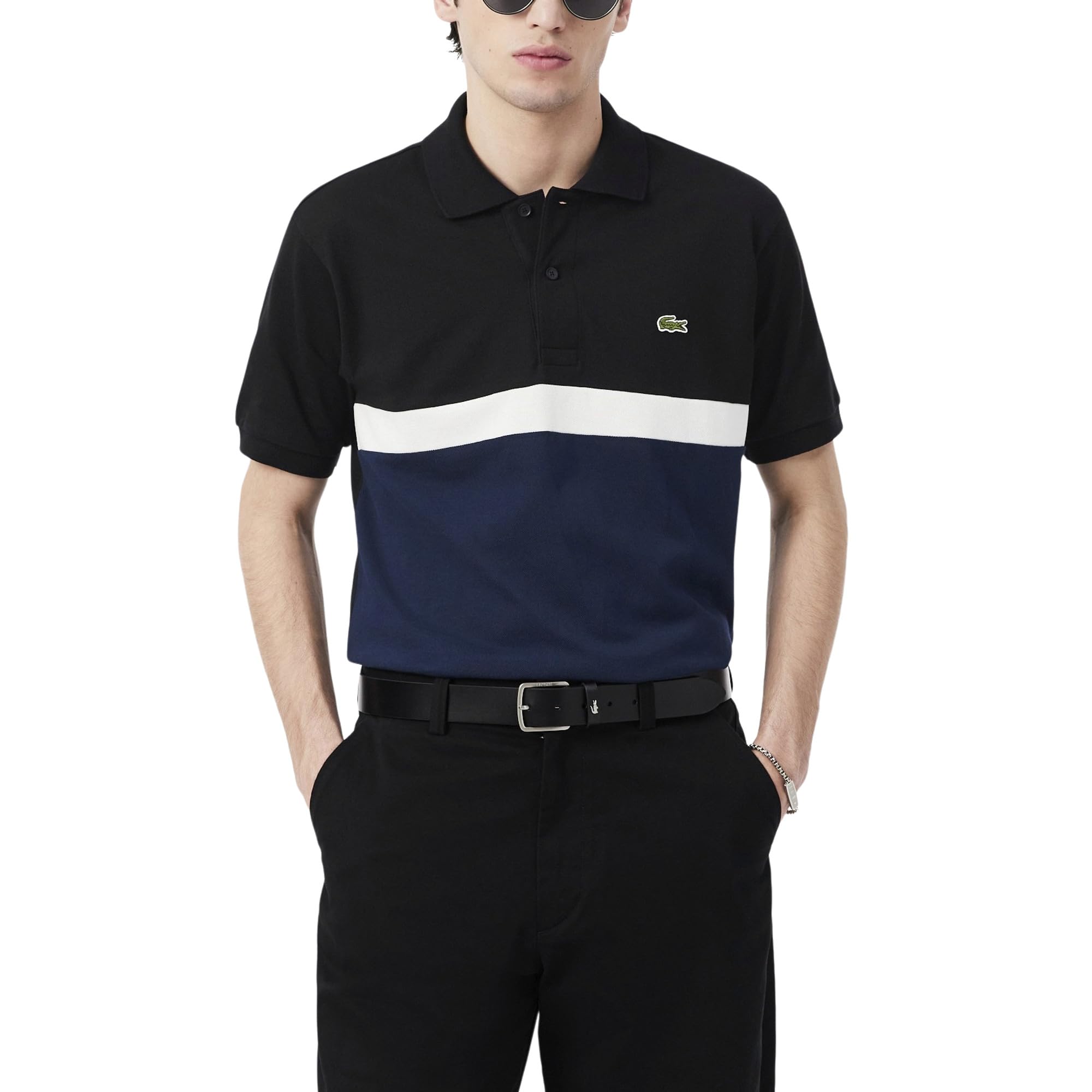 Classic Fit Color-Block Polo Shirt