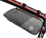 Design humanisé : la largeur du sac de cadre de vélo ne frotte pas contre vos jambes pendant que vous roulez, vous pouvez profiter d'un voyage en toute sécurité. Le sac étanche de cyclisme peut être installé dans la position du faisceau et du tube supérieur, et peut également être installé en position poutre et tube de selle.