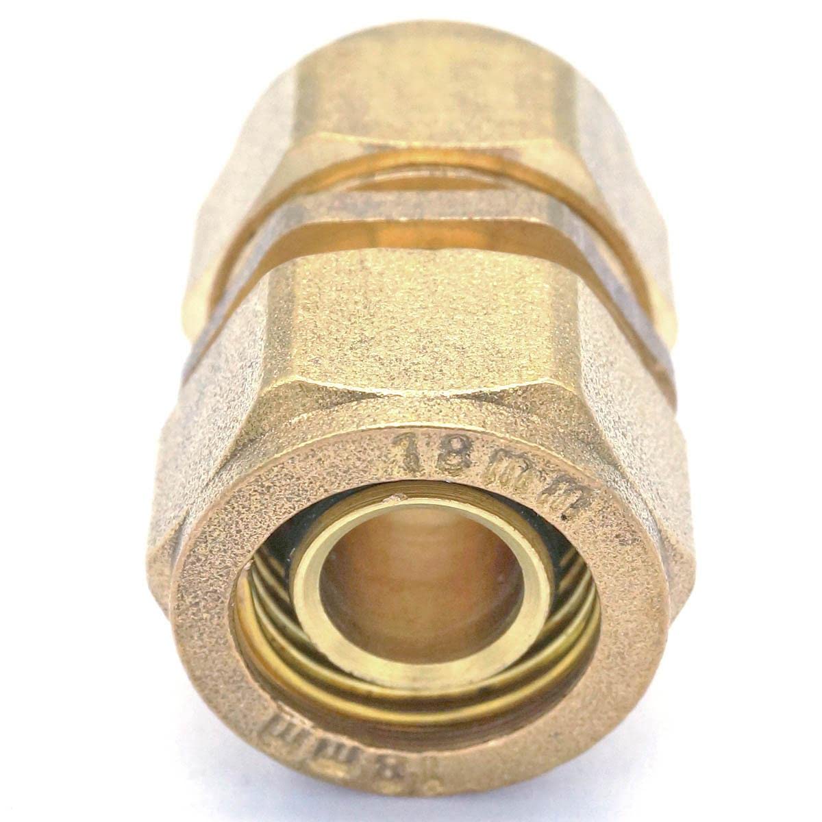 Accesorio de tubería compresión latón recto PEX-AL-PEX 26 x 32 mm diámetro interior exterior for calefacción por suelo radiante PAJPXPCD