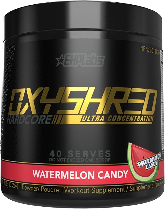 EHP Labs OxyShred Hardcore Thermogenic Pre Workout Powder for Shredding