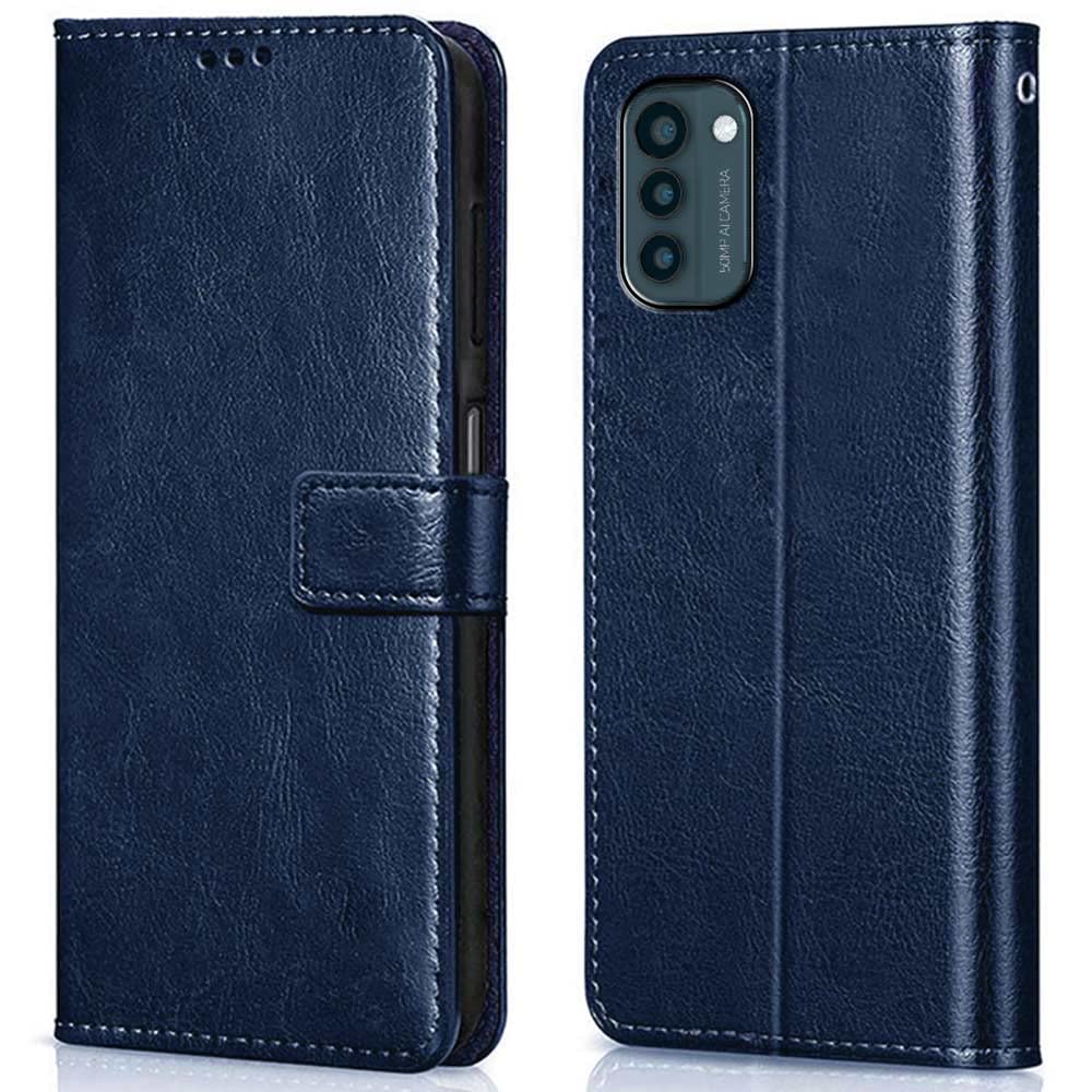 WOW IMAGINE Shock Proof Flip Cover Back Case Cover for Nokia G21 (Flexible | Leather Finish | Card Pockets Wallet & Stand | Blue) (B0BQWHNHF9) Amazon Price History, Amazon Price Tracker