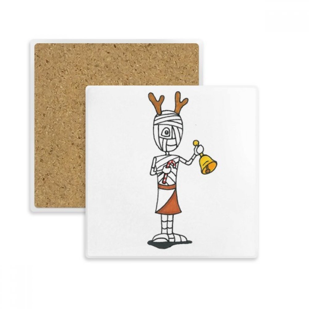 Coaster absorbant momie anti-auréoles d'eau pour protéger les tables des tasses chaudes