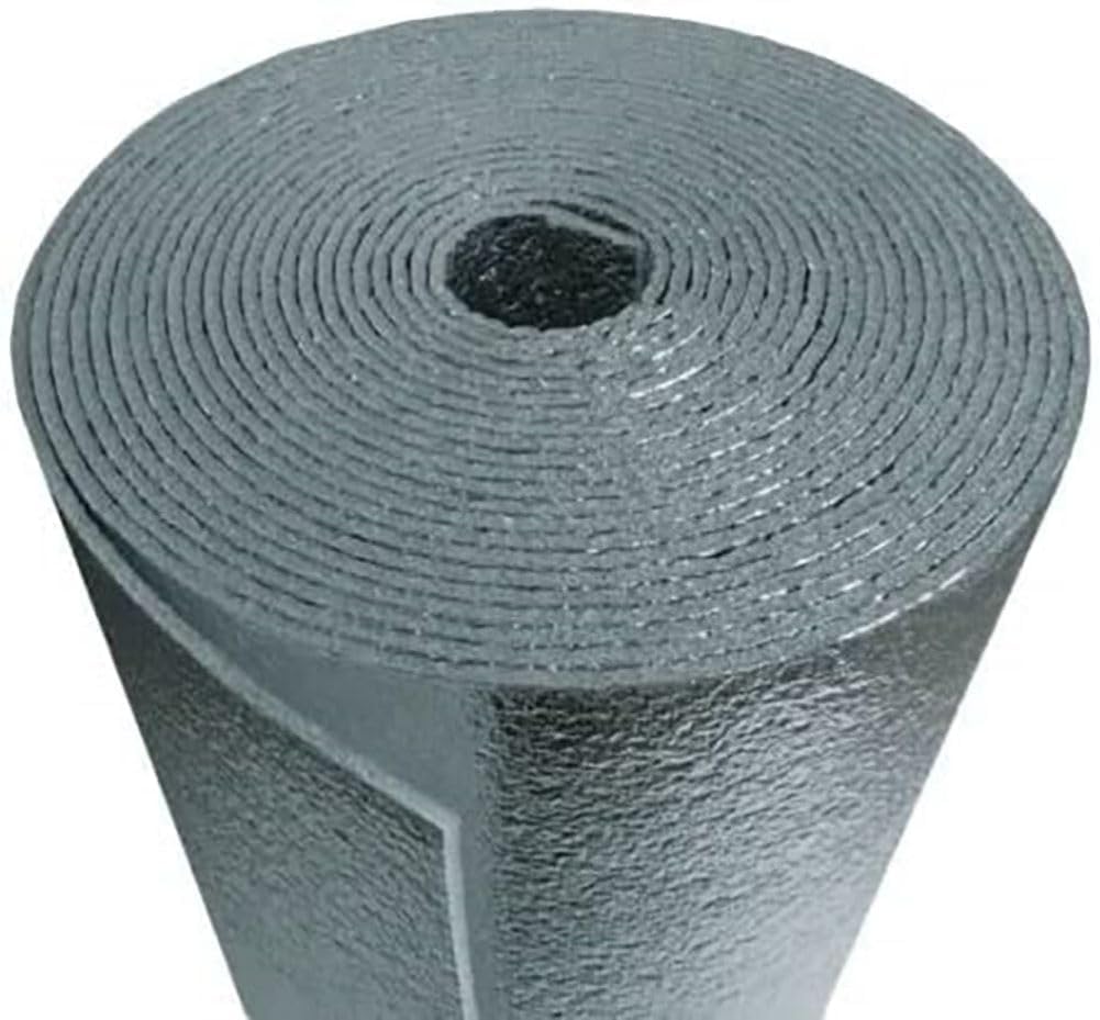 TWCUSEP 10MM R12 Premium Foam Core Reflective Insulation Roll Radiant Barrier for Energy Conservation & Soundproofing Commercial Industrial Grade Thermal Heat & Cold Shield: Indoor Outdoor (24" X 50')