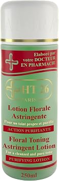 HT26 Floral Toning Astringent Lotion for Melanin Rich Skin - Refreshing Witch Hazel & Rose Water Toner for Oily & Combination Skin - 8.45 fl oz