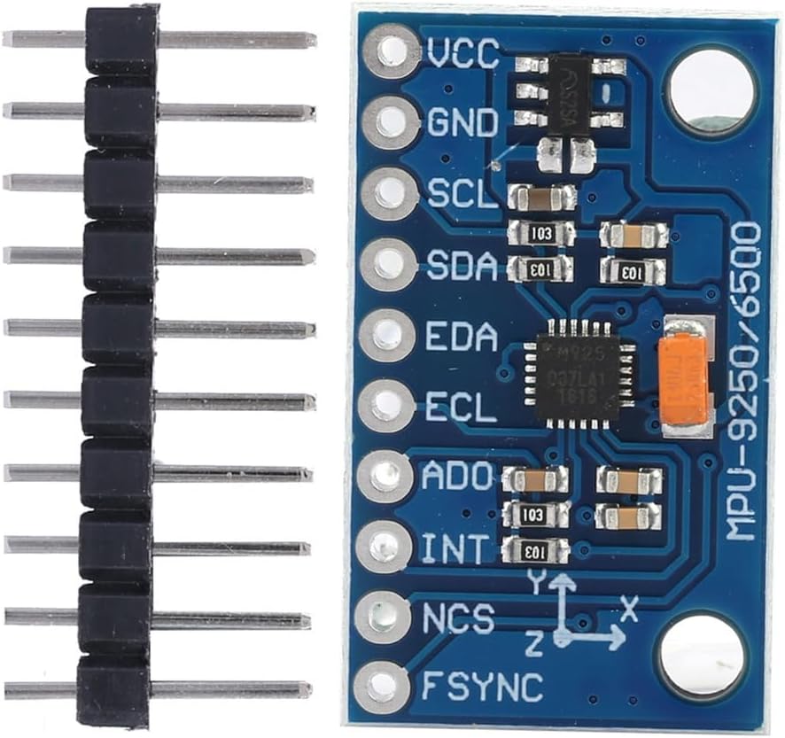 GY-9250 9-Axis Motion Tracking Module 16 Bit Gyroscope Accelerometer Magnetometer Sensor Module 3-5V IIC Communication for Robotics‌(GY‑9250)