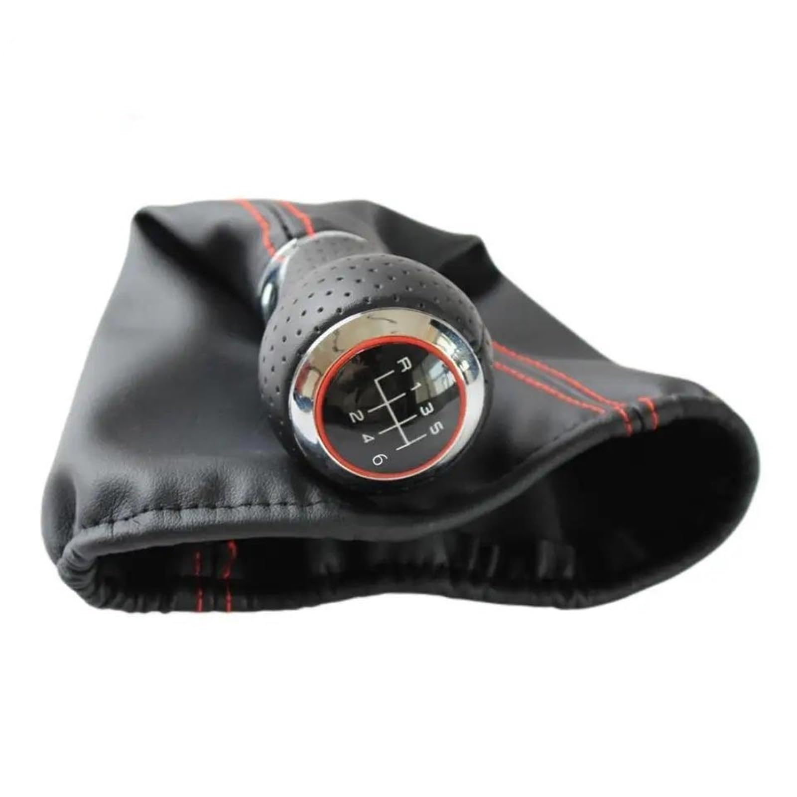 Fhuwaz B0405 Car Gear Knob For Jetta Golf 3 Mk3 Lupo Polo Caddy Vento 1992-1998 Car Hand Speed Head Gear Shift Knob Gaiter Boot Collar(B0405)