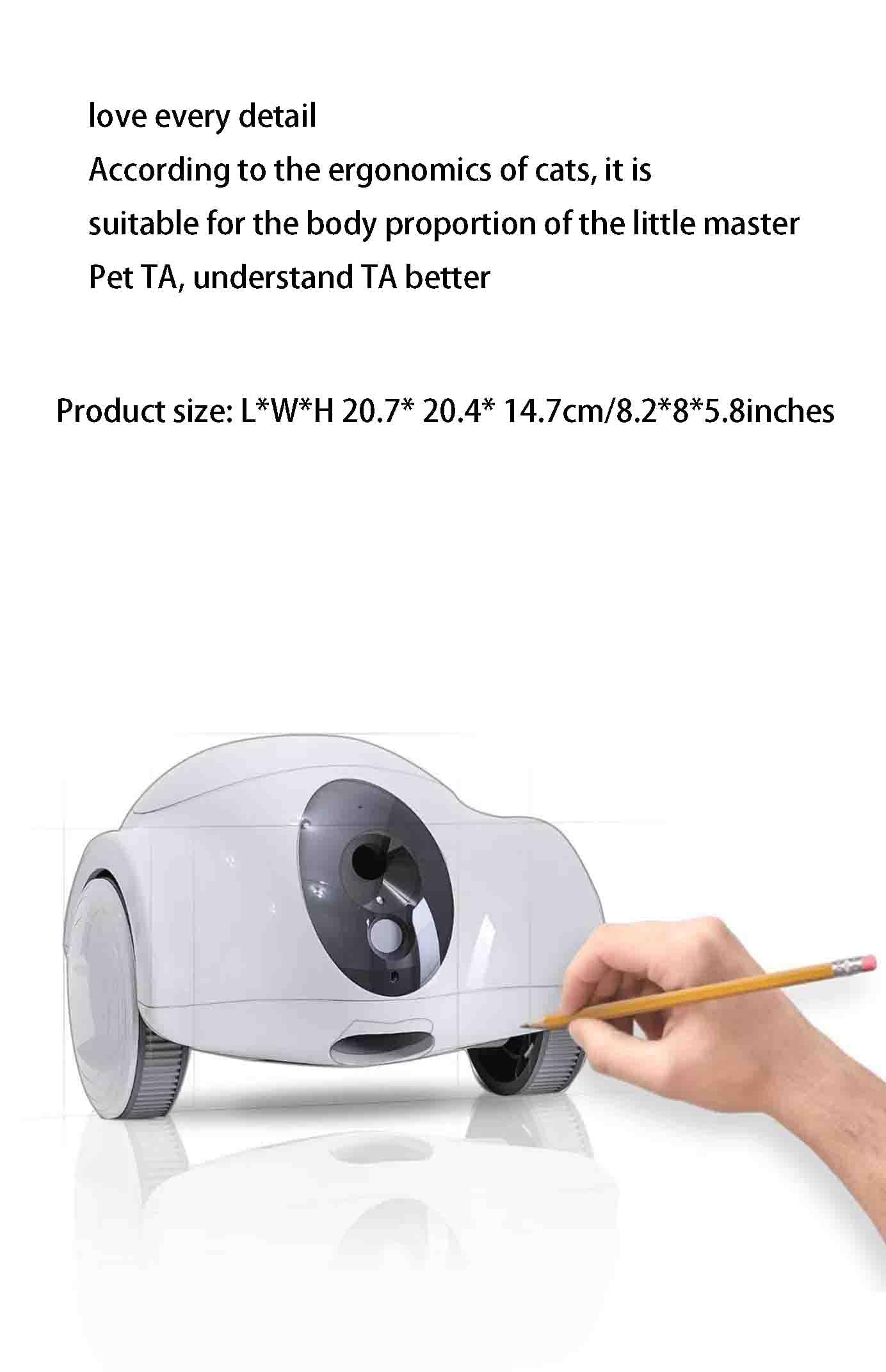 Cámara interactiva para mascotas con dispensador de golosinas, controlada por aplicación, 1080p, HD, inclinación, para perros, dispensación automática, control remoto, juego con gatos y perros a