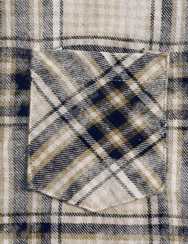 VATPAVE Boys Flannel Button Down Shirt Casual Long Sleeve Plaid Shirts 6-14 Years4