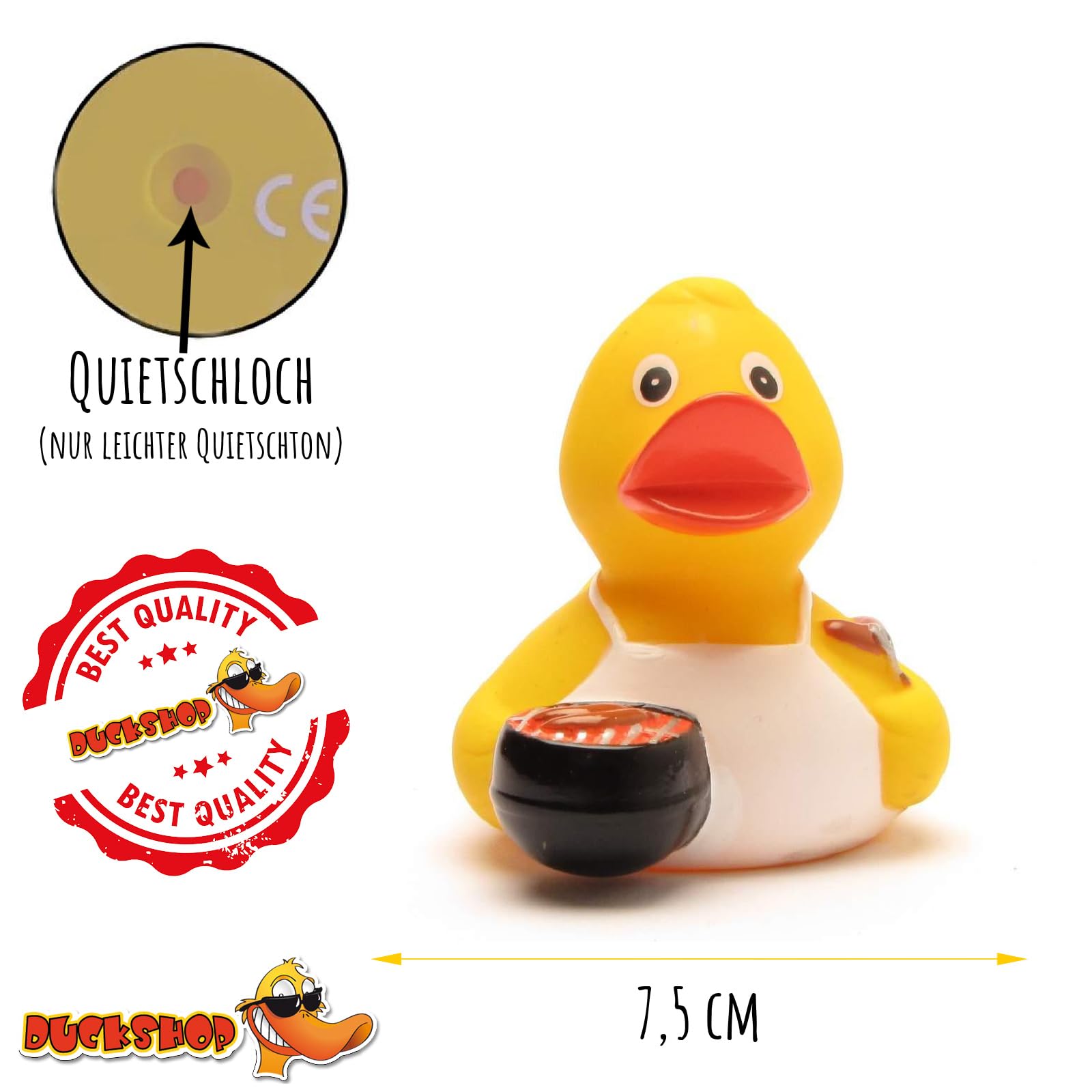 Rubber Duck Barbecue, Gelb, Small - Image 4