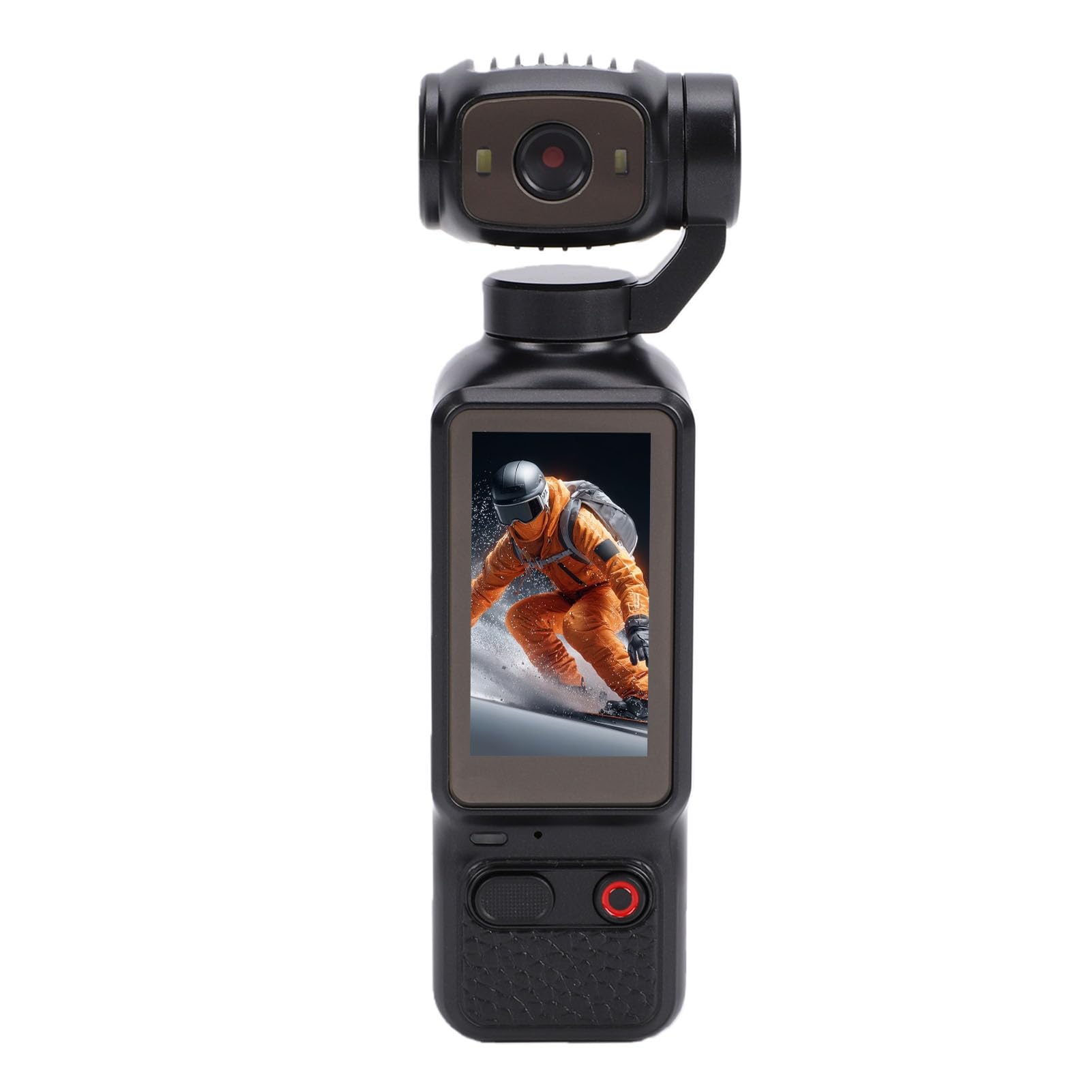 GOWENIC Portable Vlogging Camera 4K with 270° Rotating Lens, 64MP Pocket Camera with Video Recording Fill Light for Outdoor Sports, Bicic (Black)-image-30
