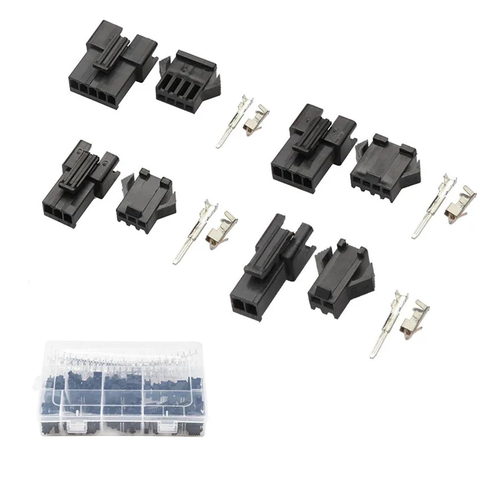 Broche embase connecteurs 2,54 mm YT avec crochet pour fil de câblage et circuit imprimé
