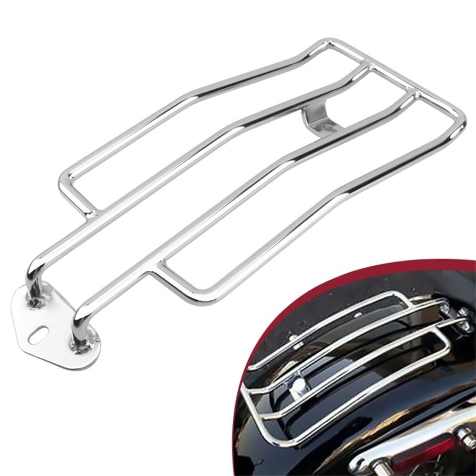 Poduszka Kufer Motocyklowy Uchwyt na tylną ramę bagażnika motocyklowego, półkę, pasujący do Harley Sportster Iron XL883 XL1200 X48