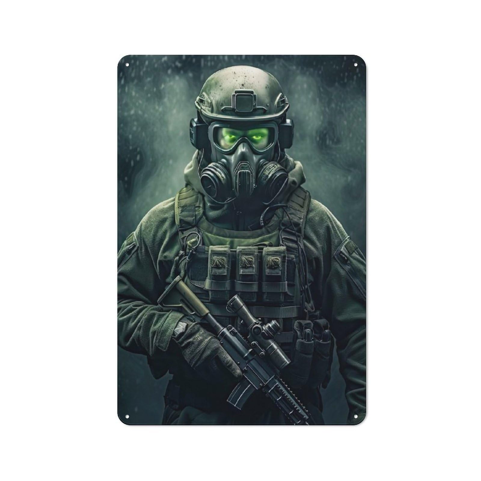 Junmoney Special Force Soldier Grow Vintage Tin Sign 30X20cm With For Guest Room Or Hallway, For Collectors Decorating Guest Rooms And Hallways