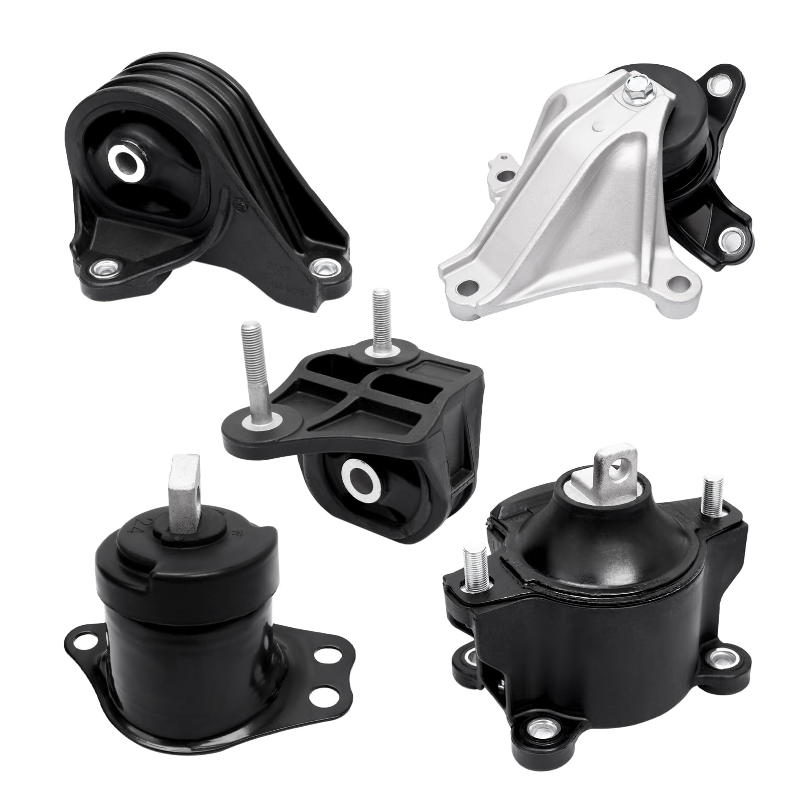 Set of 5, Engine Motor Mount and Transmission Mount Kit Replacement Compatibl...