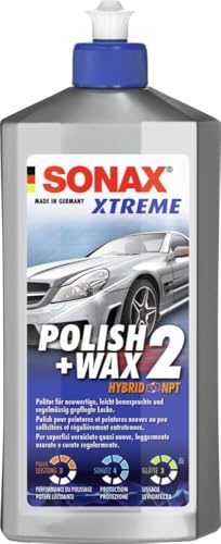 SONAX XTREME Polish+Wax 2 (500 ml) polish per superfici verniciate quasi nuove, leggermente usurate e curate regolarmente, ridona colore e una lucentezza profondi | Art. N. 02072000-820