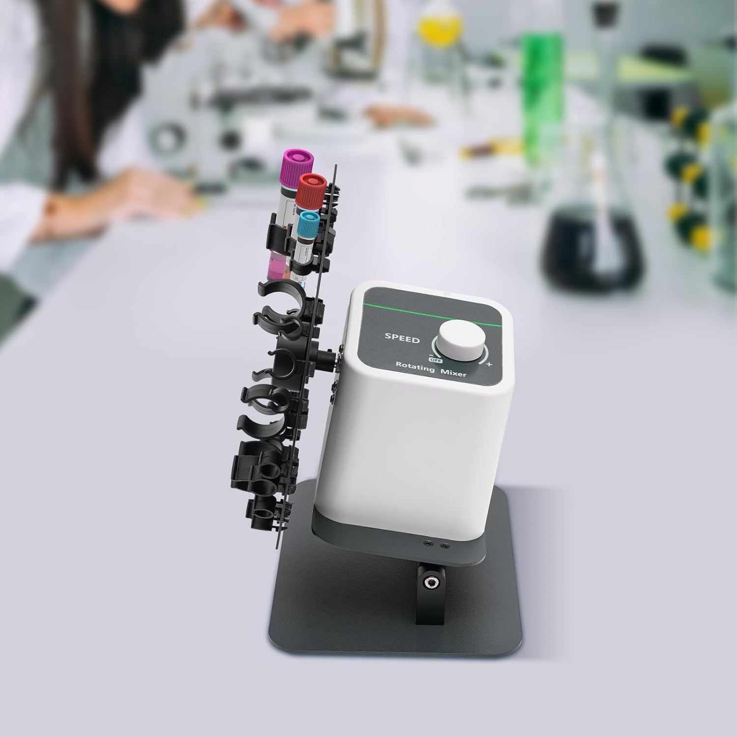 Digital Lab Rotary Rotating Mixer Tube Mixer Shaker,Tube Mixer Shaker for 1.5/2/5/10/15/50ml Laboratory Test Tubes