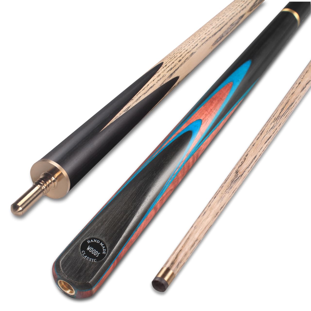 Queue De Billard AONETIGER 145 Cm - 3 Pièces Professionnelle Snooker Avec Embout 9.7mm, Extensions Et Étui Rigide