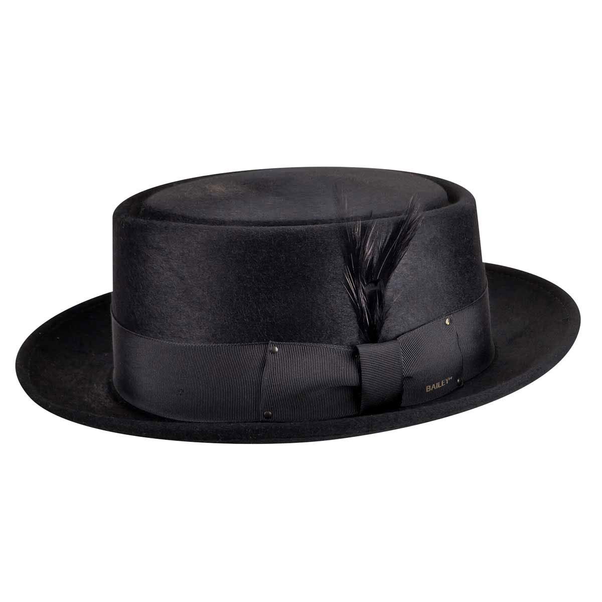 Bailey of Hollywood Jett Pork Pie Hat - Black/6 3/4 Black, 6 3/4
