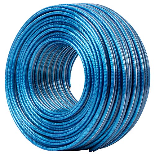 Best Cyber Monday 🔥 Choseal18AWG Speaker Wire, Gold and Silver Copper 2-Conductor, with Nerve Line Copper Cable in Walk Bulk and Hi-Fi System 328feet/100m