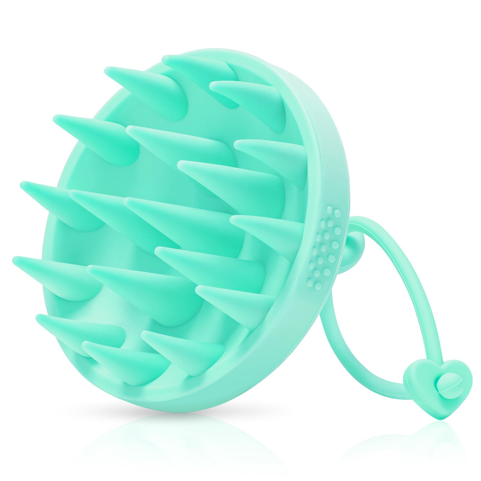 Alyvisun Scalp Massager Shampoo Brush, Soft Silicone Scalp Brush for Hair Growth | Head Relaxation & Clean | Scalp Exfoliator - Green