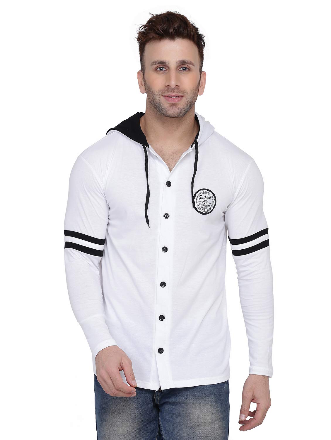 Men's Casual Hooded Full Sleeve T-Shirt-picture-23