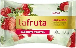 La Fruta Sabonete Barra Vegetal Morango 150G - Davene