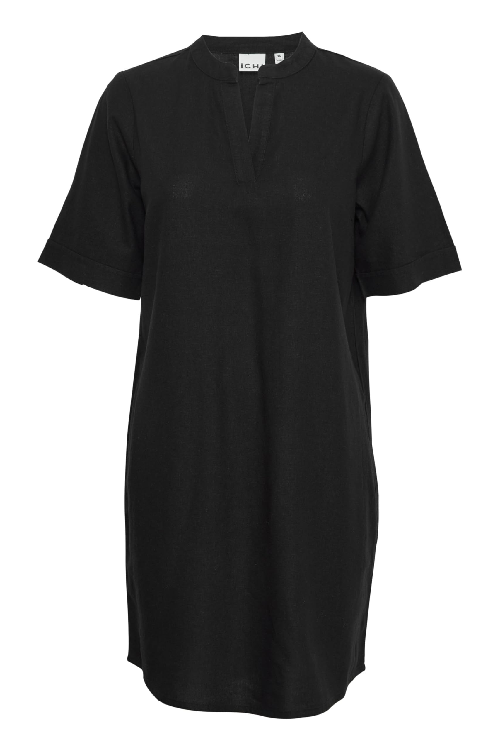 Ichi Women's Noir Shirt Dress Lino