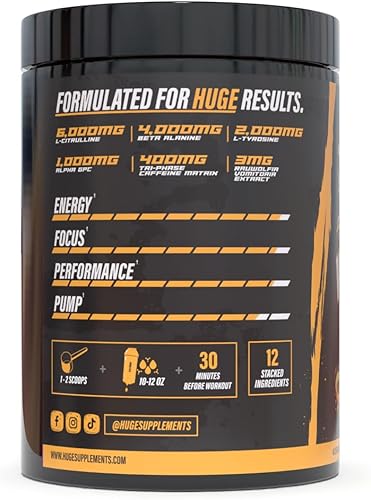 Miniatura 3 de Wrecked Enraged High Stim Pre Entrenamiento - Fórmula Extreme Hardcore para energía intensa, enfoque láser y máxima fuerza, potente matriz