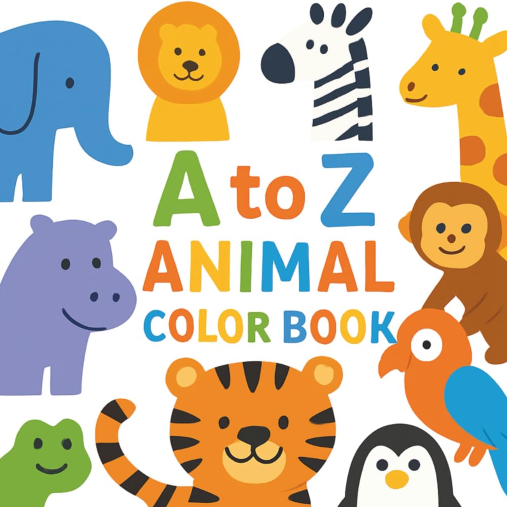 A to Z Animals Coloring and Tracing Book