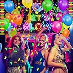 Neon Birthday Party Decoration Glow in The Dark Party Supplies Let's Glow Backdrop Banner Neon Fluorescent Balloons Garland Arch Kit Star Hanging Swirl Black Light Reactive Glow Tape Neon Streamer - Image 5