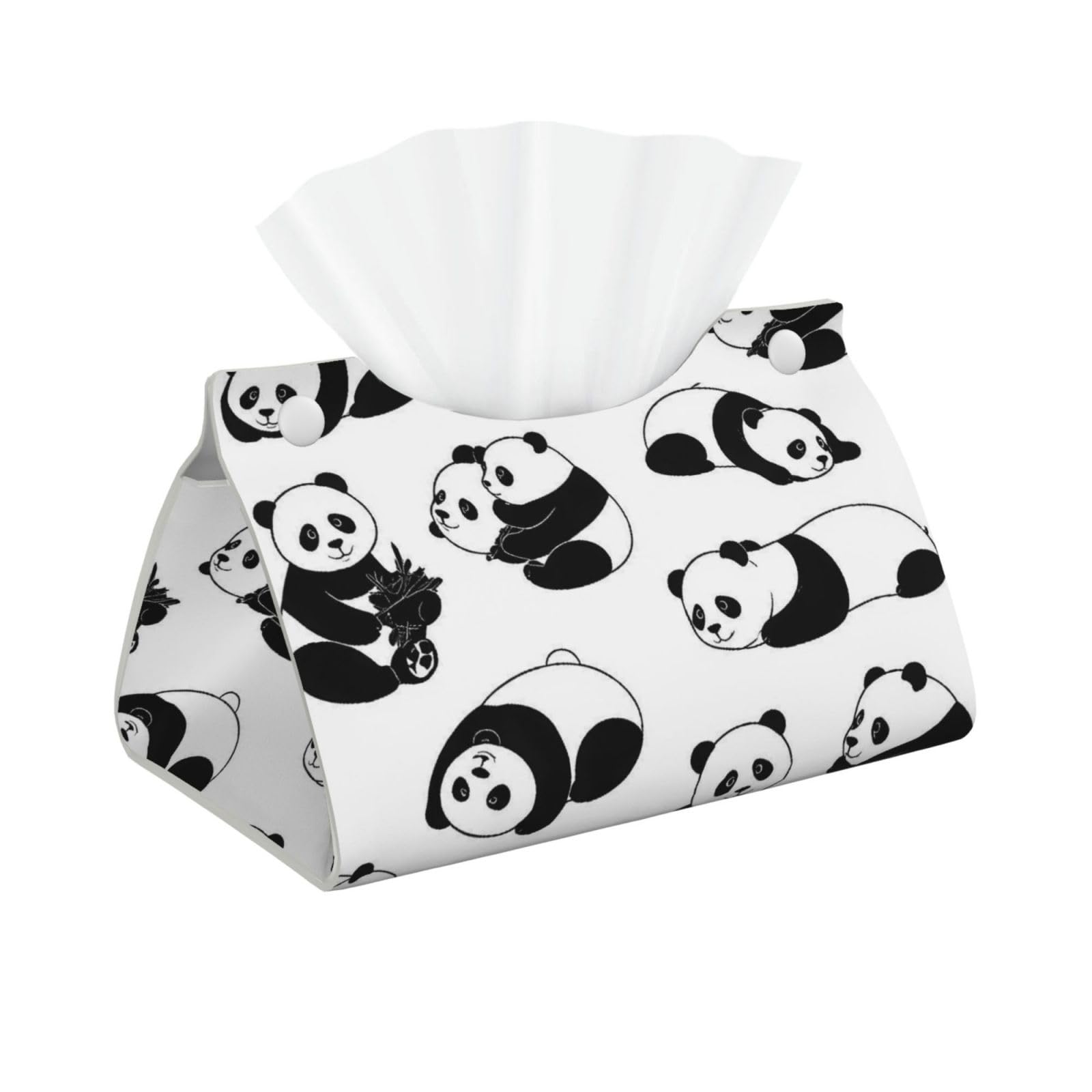 Cute Lovely Panda Long Tissue Box Cover Holder Home Decor Aesthetic 7.87'' x 5.12'' x 0.98''