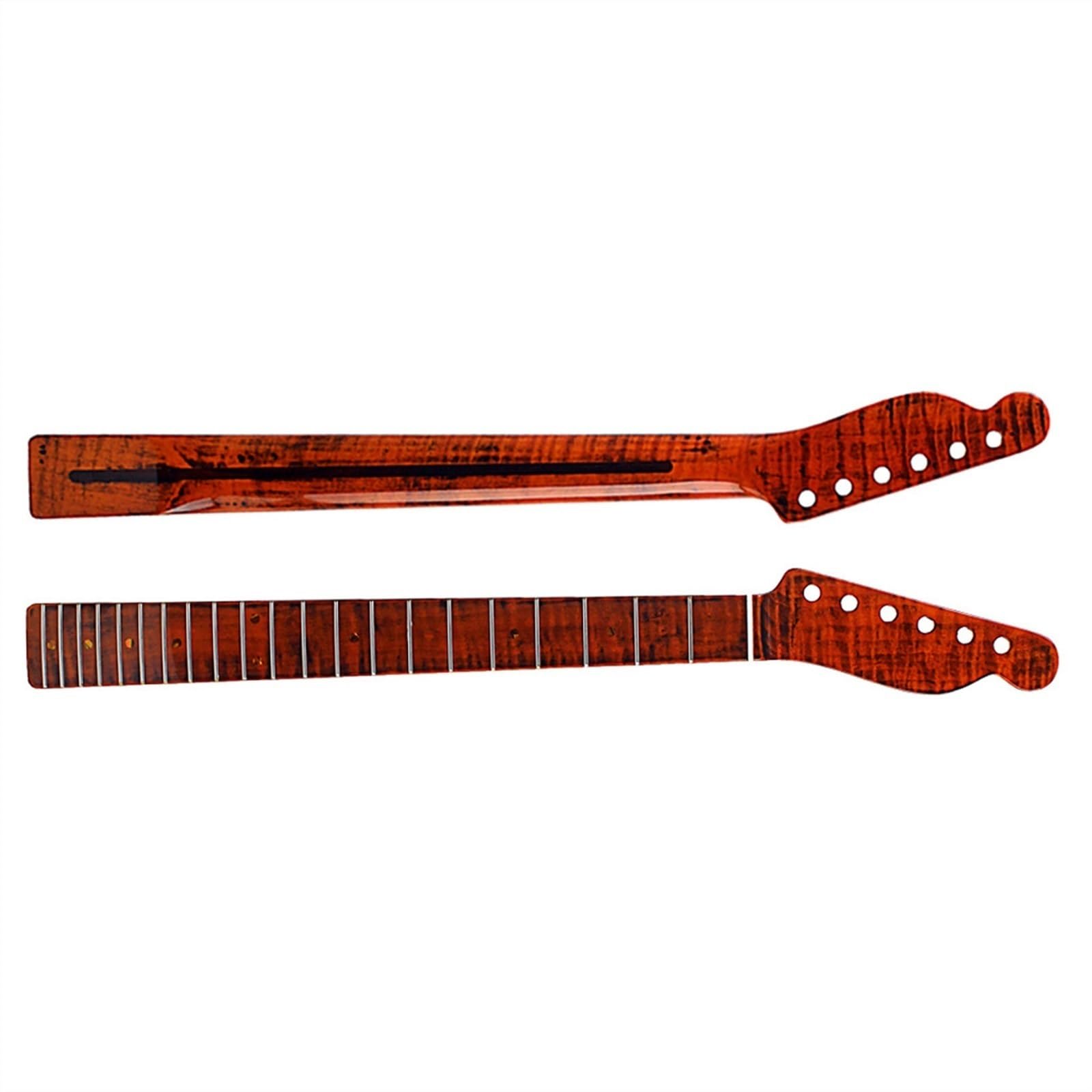 Klon Uniwersalny Gitara Szyja Elektrycznej, 21 Progów Niewykończony Zamiennik Szyja Do Gitary Do Montaż Gitary Szyja Gitarowa Akcesoria
