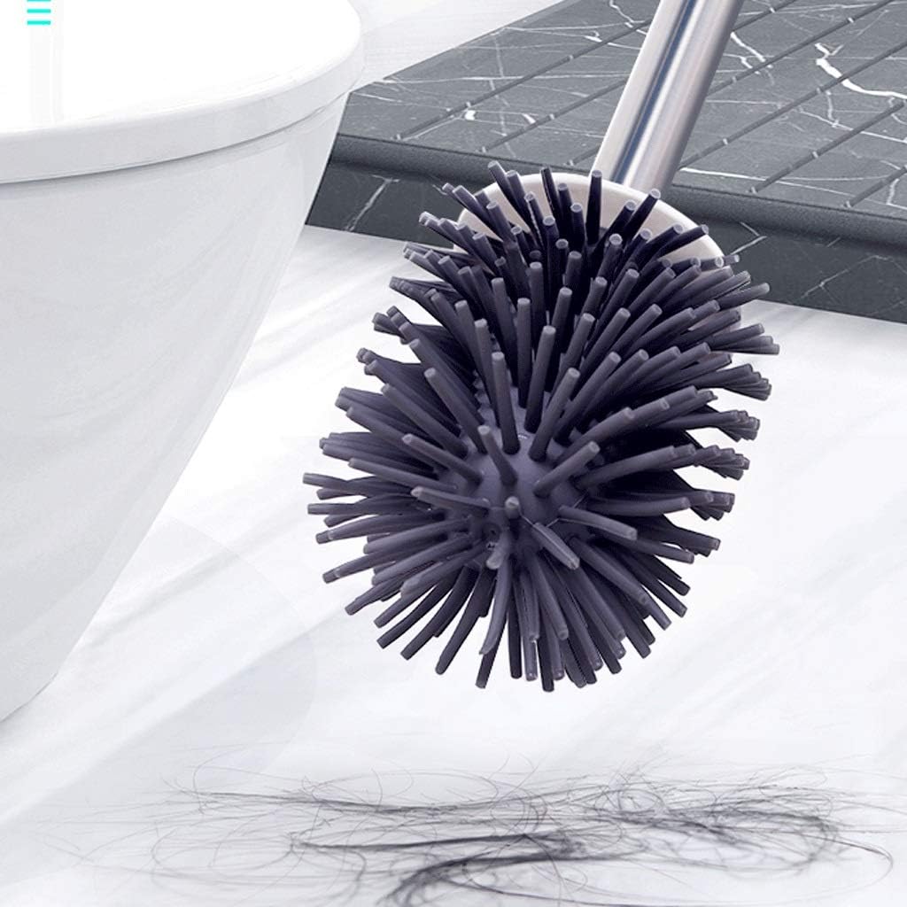 Free Punch Toilet Brush Soft Toilet Brush with Silicone and bristles, Bathroom Cleaning Set