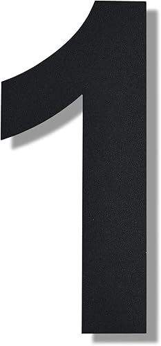 Miniatura 10 de BetLight Números de casa modernos, 8 pulgadas de alto, de acero inoxidable, flotante, número de dirección para exteriornegronúmero 2