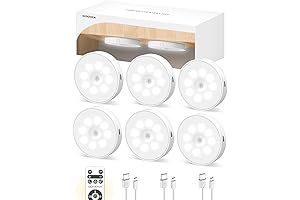Motion Sensor Rechargeable Under Cabinet Lights (6 Pack)