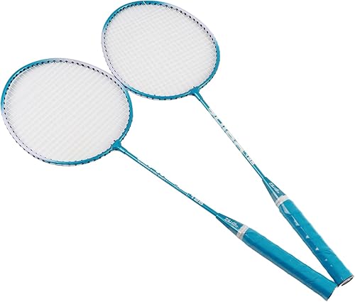Miniatura 4 de Juego de 2 raquetas de bádminton para principiantes, raqueta de bádminton de fibra de carbono, raqueta de bádminton de baja libra, adecuada para