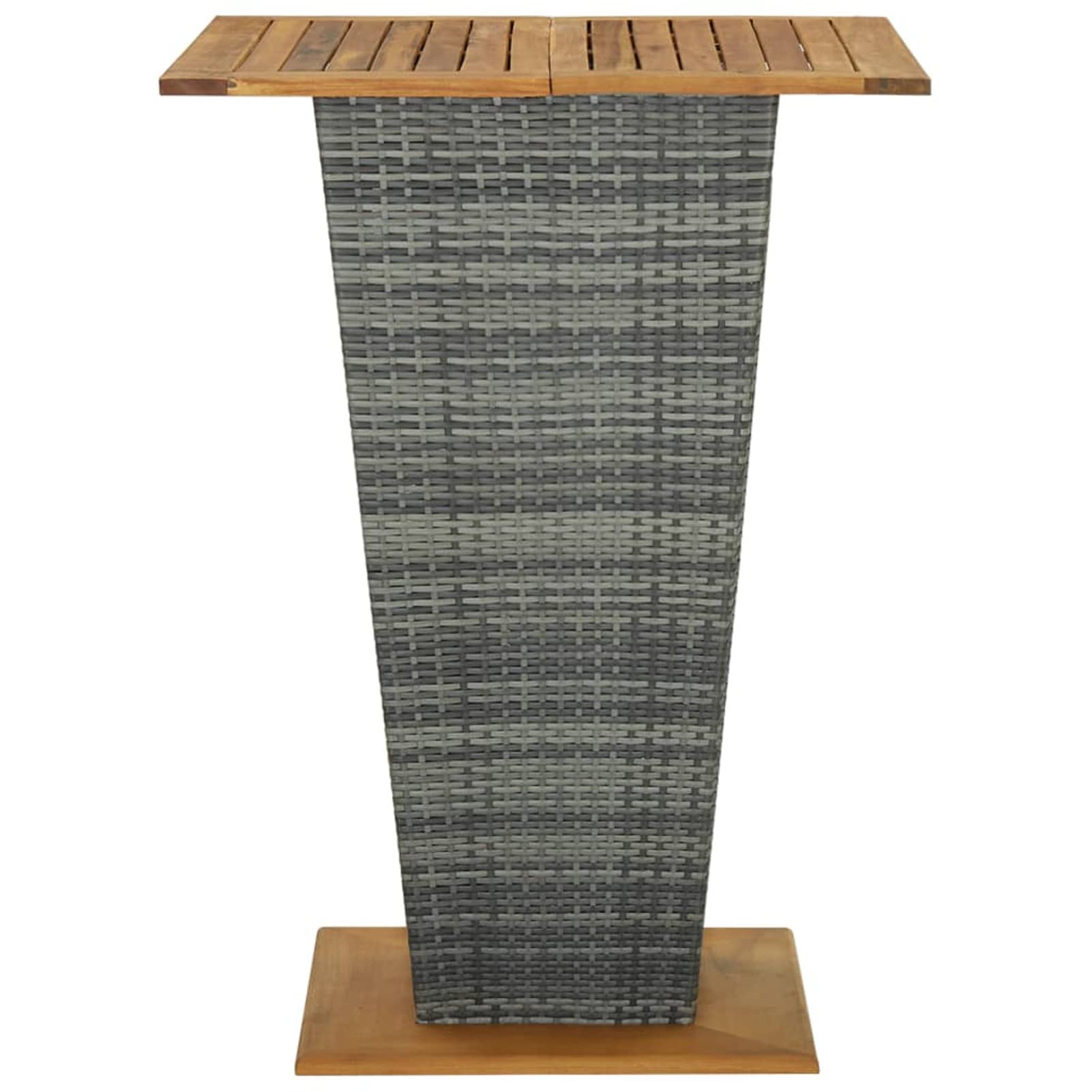 Ensemble de Bar Ensemble de Bar de Jardin Salon de Jardin Exterieur Salon Jardin Ensemble de Bar de Jardin 9 pcs et Coussins Résine tressée Gris CC