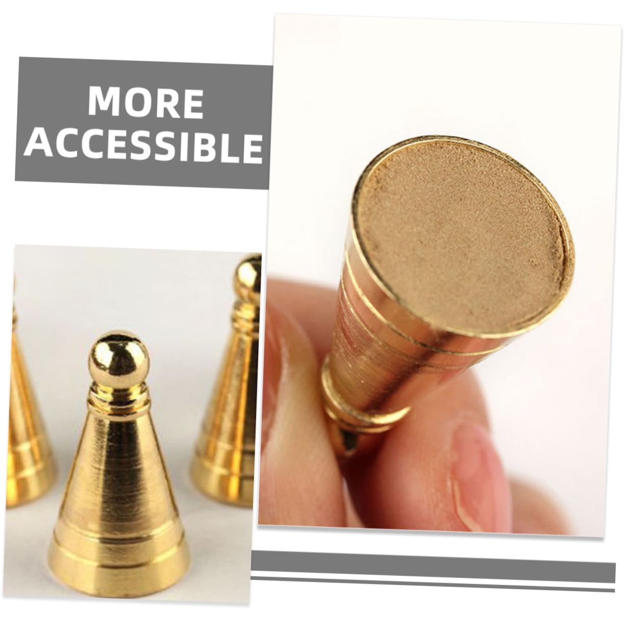 3 pièces Moule à Cônes Laiton Moules DIY pour Fabrication Cône Outils Pratiques pour Projets Maison et Accessoires