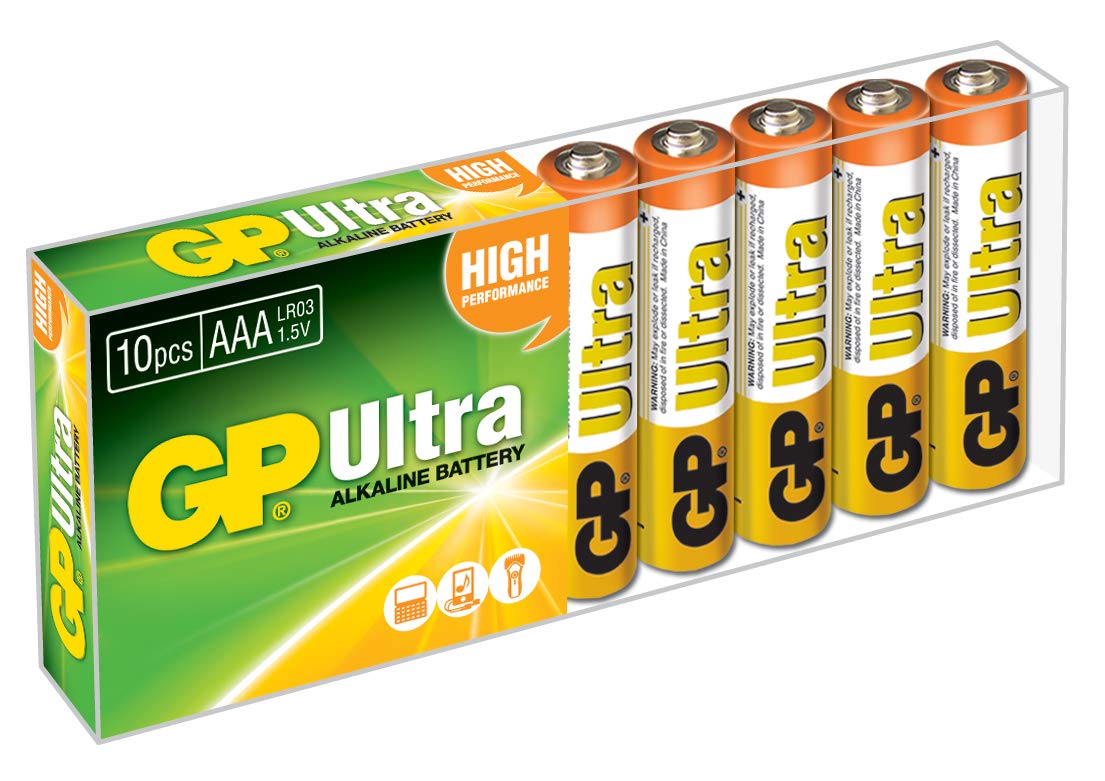 GP Ultra Alkaline AAA Batteries (Pack of 10) Amazon.in Electronics