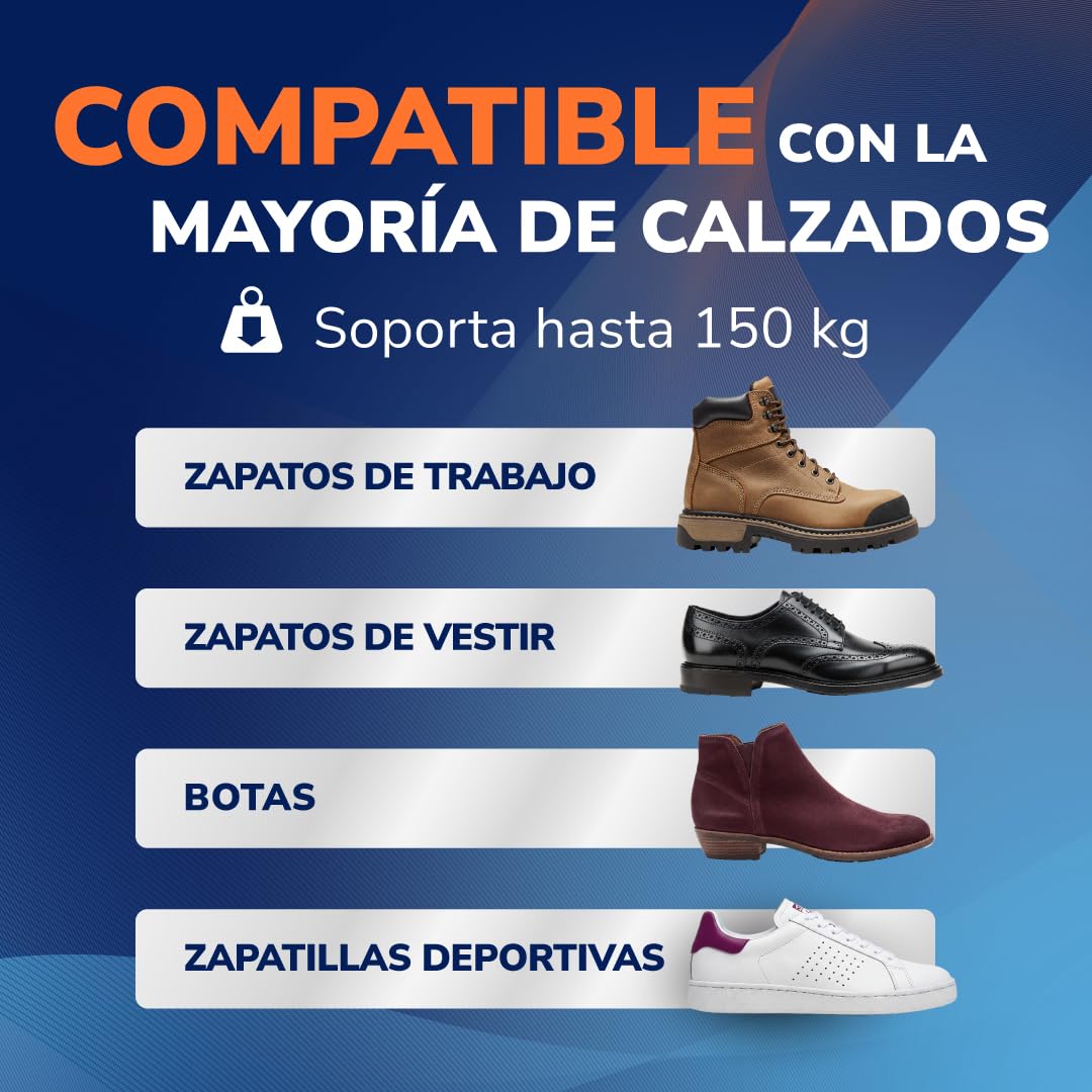 Dr. Scholl’s Advanced Pain Relief Plantillas Ortopédicas Hombres/Mujeres, resistentes para zapatos y botas, alivio fascitis plantar, soporte arco, pies planos, absorción impactos, soporta hasta 150kg - 5