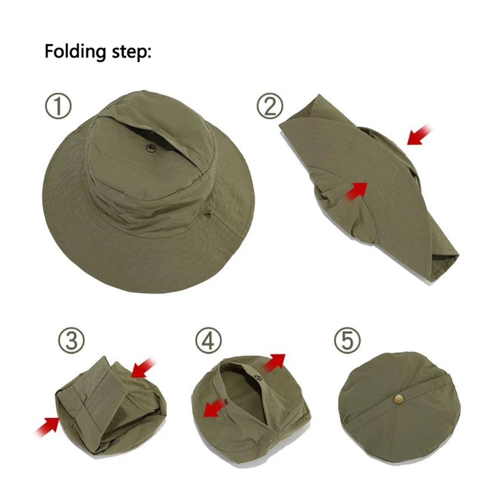 Genérico Gorros de Pescador Secado rápido, Sombreros protección for Exteriores for Hombres y Mujeres, for el Sol Plegables Impermeables for Acampar