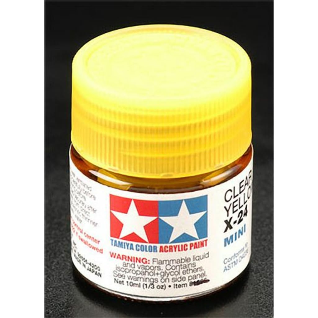 ⭐︎様 Amazon.com: TAMIYA X24 81524 Acrylic Mini X24 Clear Yellow 1/3 oz